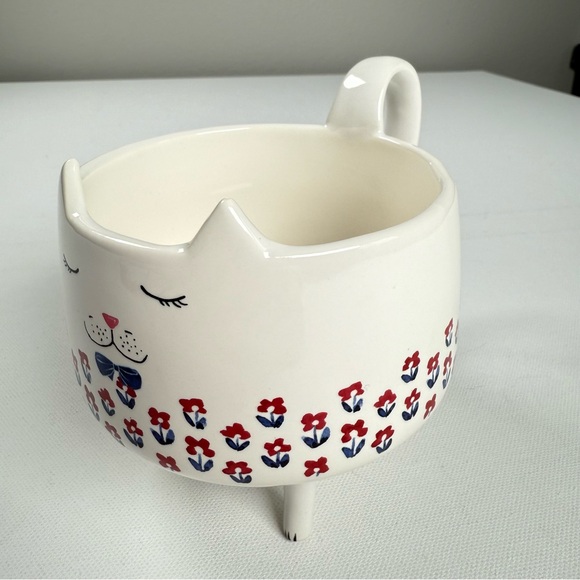 Arlington Designs Cute Cat White‎ Ceramic Mug with Floral Design - Picture 9 of 9